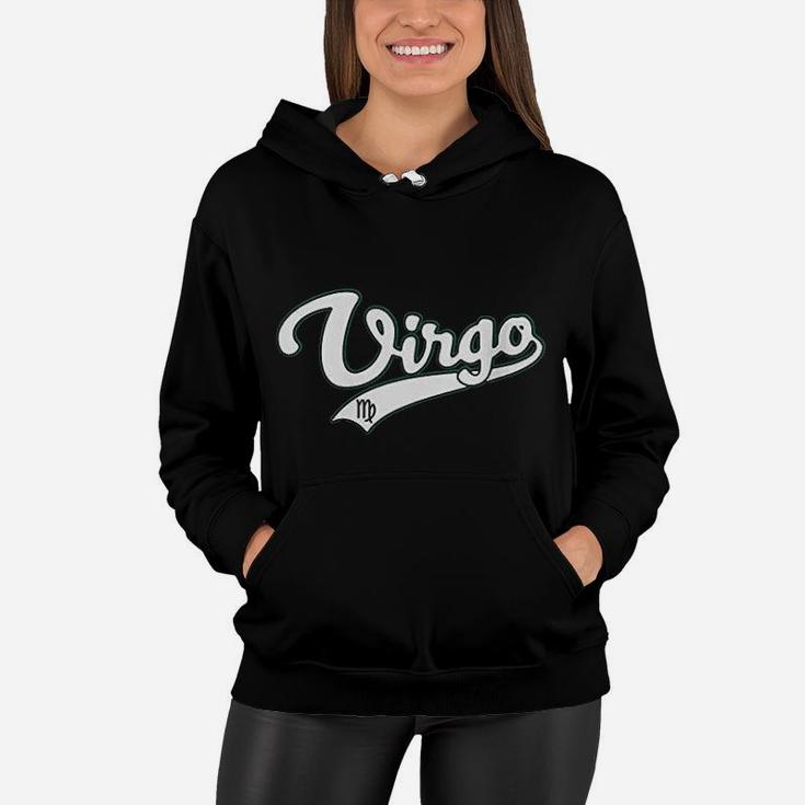 Virgo September Birthday Astrology Vintage Baseball Women Hoodie