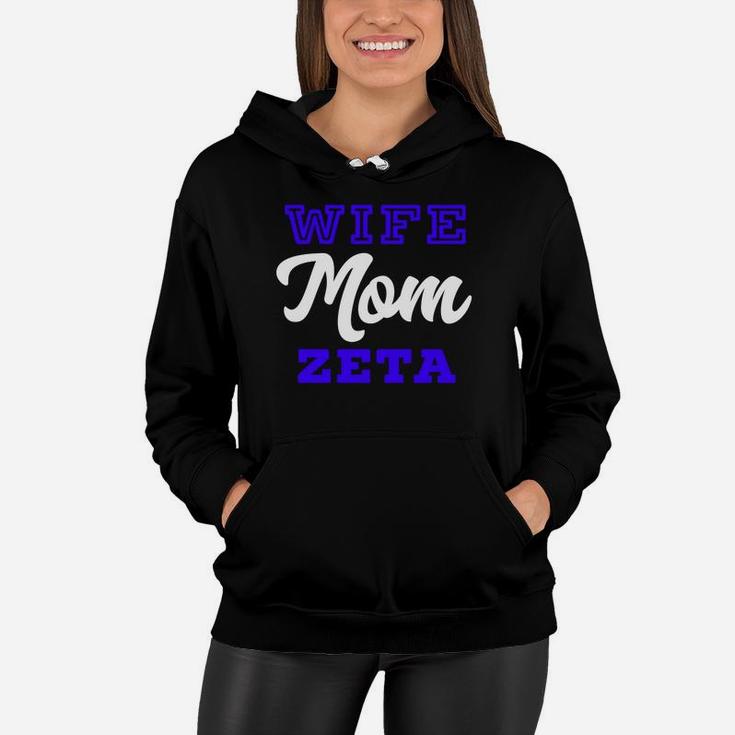 Wife Mom Zeta Mothers Appreciation Women Hoodie