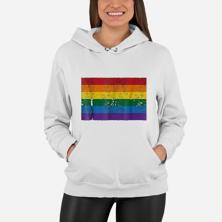Pride Flag Orchid Cotton Blend Women's Hoodie - Pride Worn Proudly