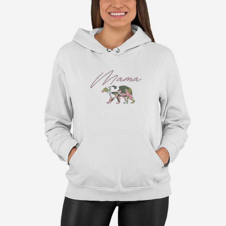 Camo Mama Bear Mama Bear Pink Camo Women Hoodie