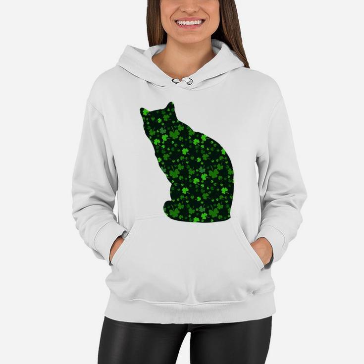 Cute Shamrock Siamese Mom Dad Gift St Patricks Day Awesome Cat Lovers Gift Women Hoodie