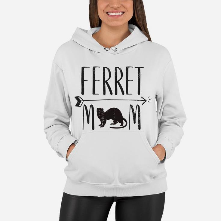 Ferret Mom Funny Pet Ferret Or Weasel Gift Women Hoodie