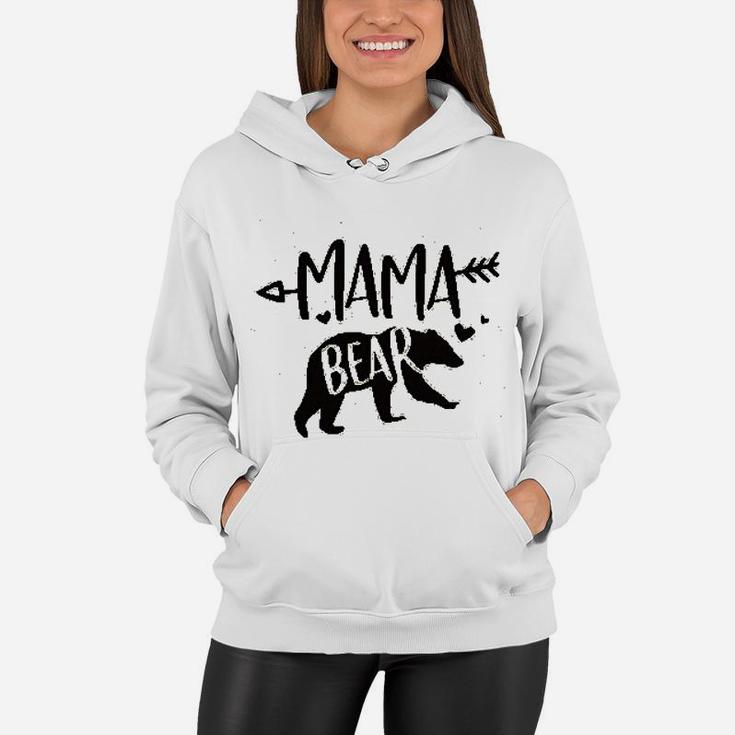 Mama Bear Cute Heart Women Hoodie