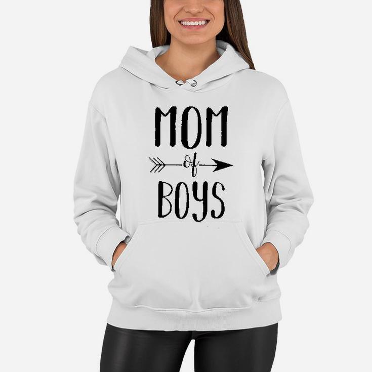 Mom Of Boys For Women Cute Mom With Sayings Funny Women Hoodie