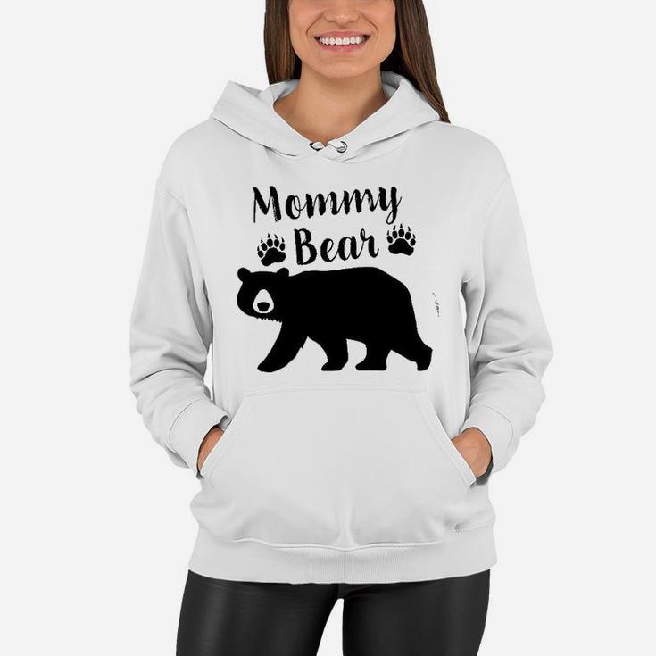 Mommy Bear In Black Women Hoodie