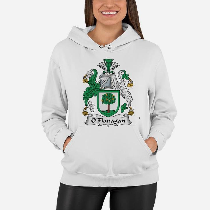 O'flanagan Coat Of Arms Irish Family Crests Women Hoodie