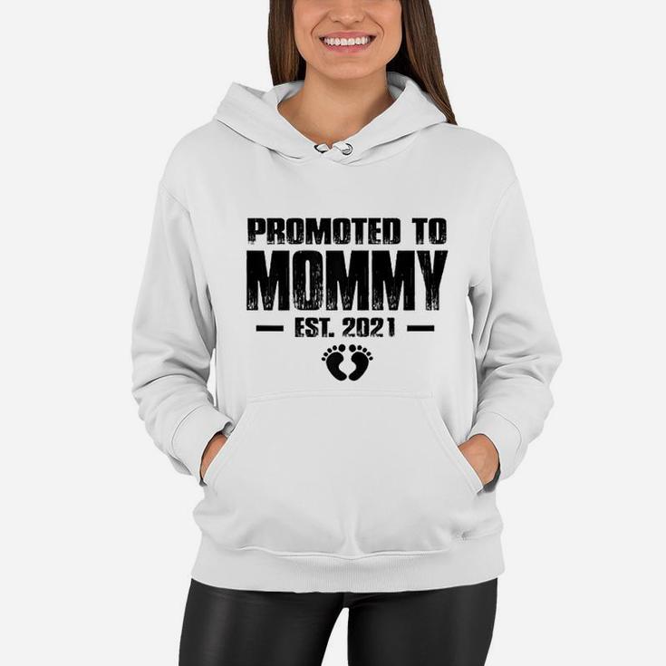 Promoted To Mommy Est 2021 Best Mothers Gifts New Mom Women Hoodie