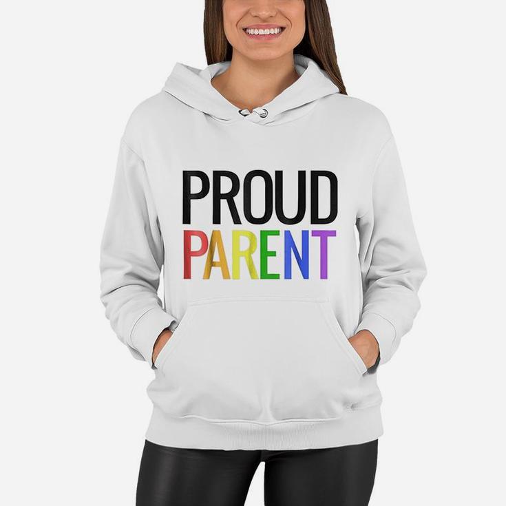 Proud Mom Dad Parent Lgbtq Gay Pride Women Hoodie