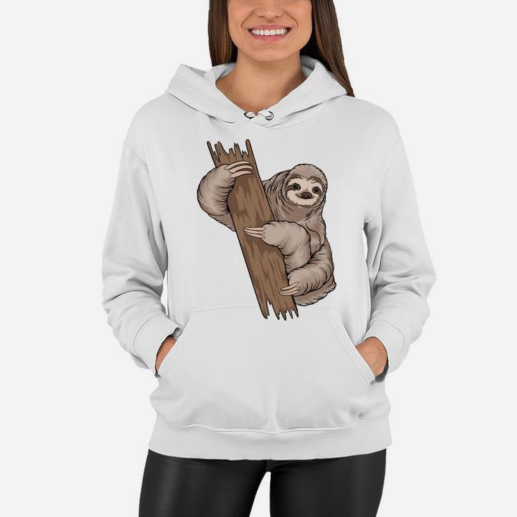Sloth Birthday Gifts I Love Cute Animals Women Hoodie