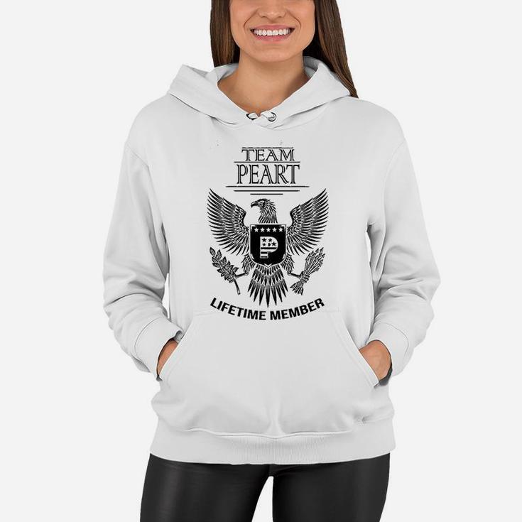 Team Peart Lifetime Member Family Surname Families The Peart Last Name Women Hoodie