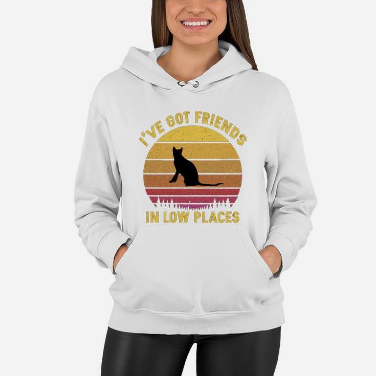 Vintage Toyger I Have Got Friends In Low Places Cat Lovers Women Hoodie