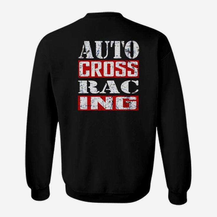 Auto Cross Racing Herren Sweatshirt, Motorsport Schwarz Tee