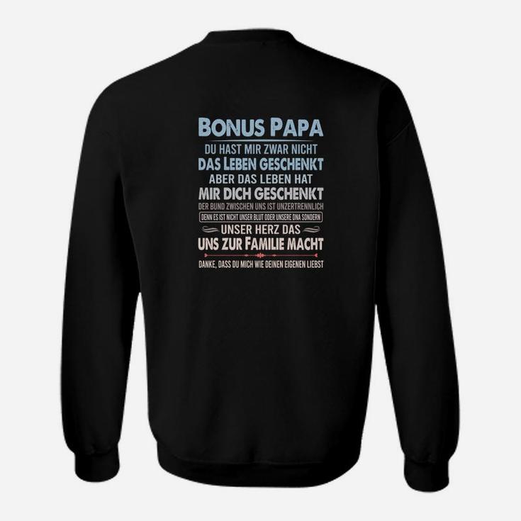 Bonus Papa Sweatshirt, Stiefvater Geschenk mit Aufschrift