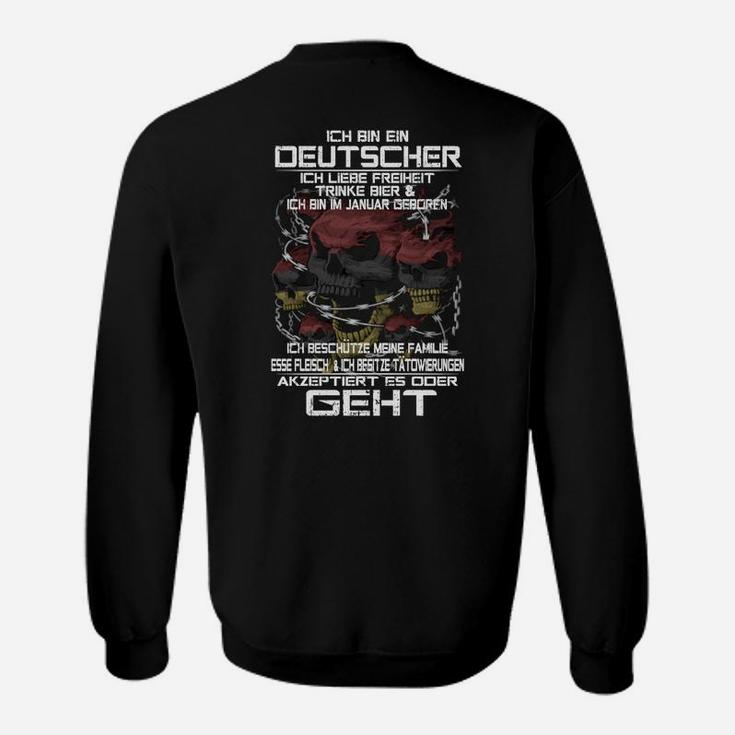 Deutscher Januar Geboren Sweatshirt