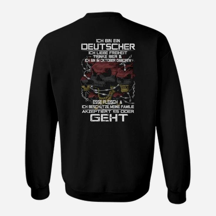 Deutscher Oktober Geboren Sweatshirt