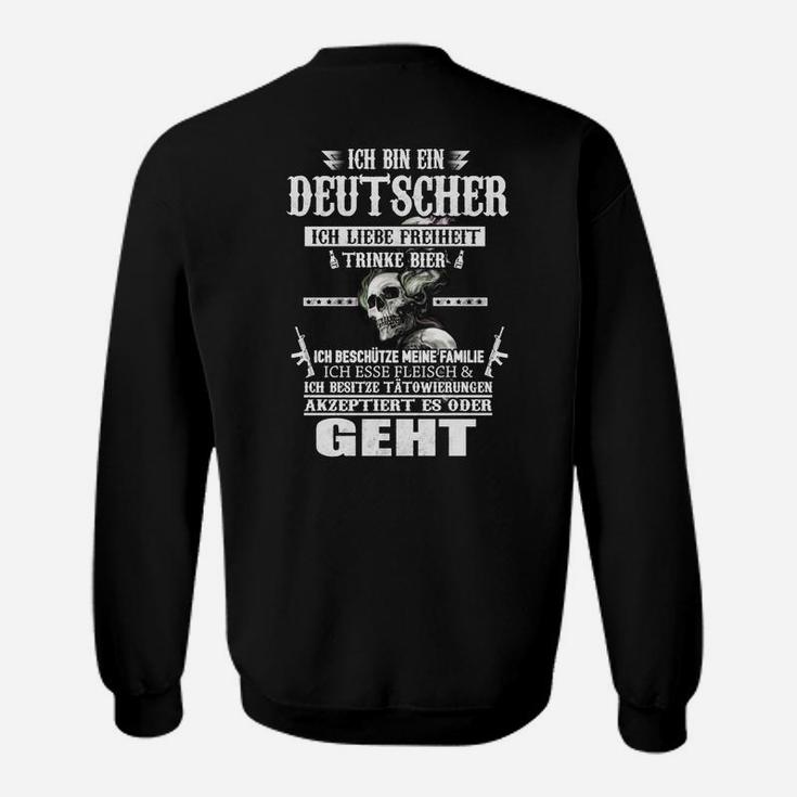 Deutscher Stolz Sweatshirt: Freiheit und Bier Motiv, Patriotisch