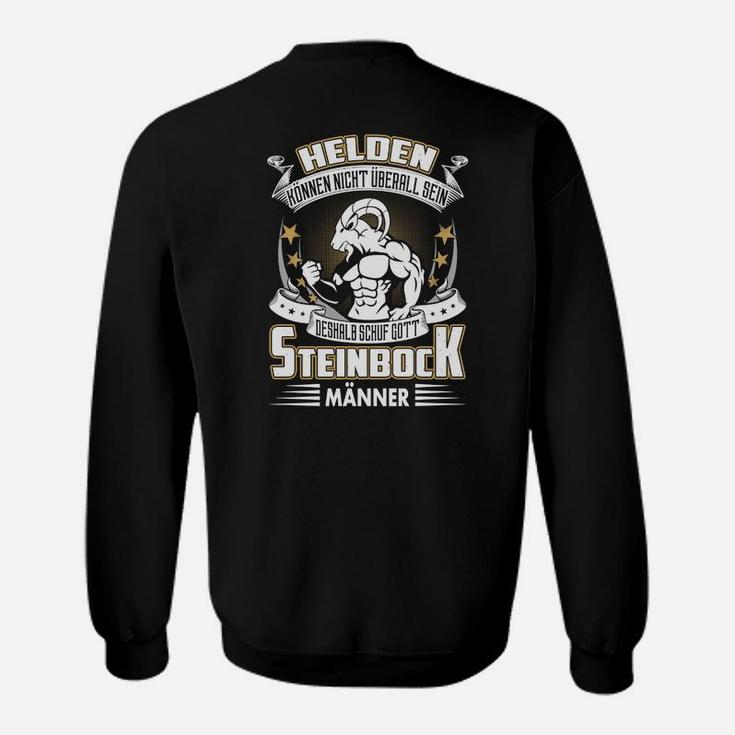 Echtes Helden-Design Steinbock Sweatshirt für Männer, Sternzeichen Motiv