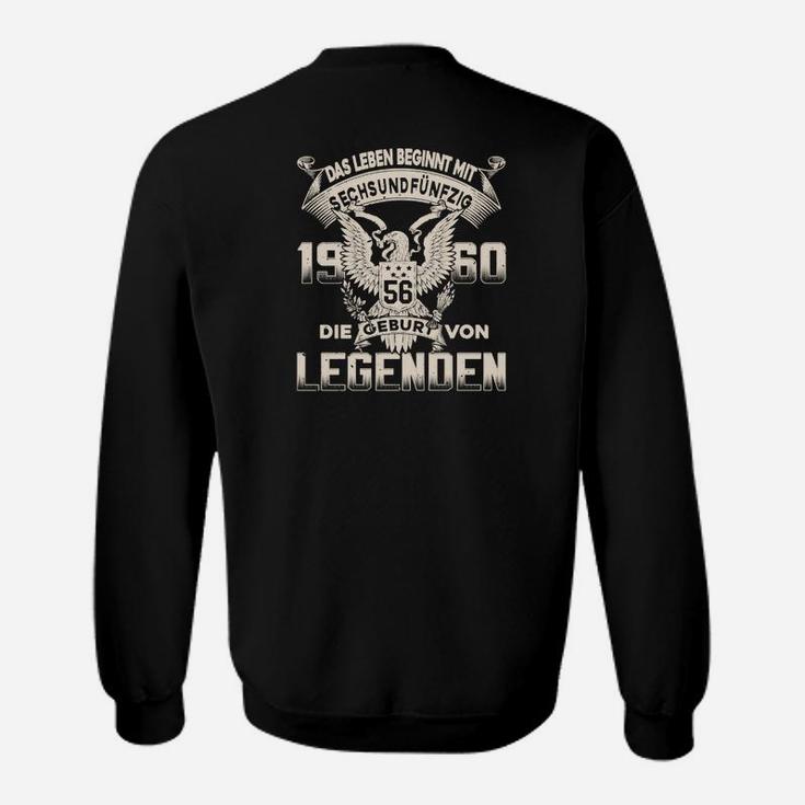 Geburtstags-Jahrgangs Sweatshirt Legenden 1956-1960, Adler-Motiv