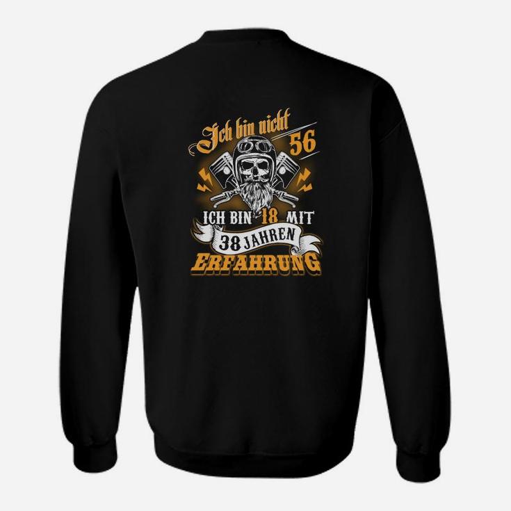 Lustiges Geburtstag Sweatshirt, 18 mit 38 Jahren Erfahrung, Totenkopf-Design