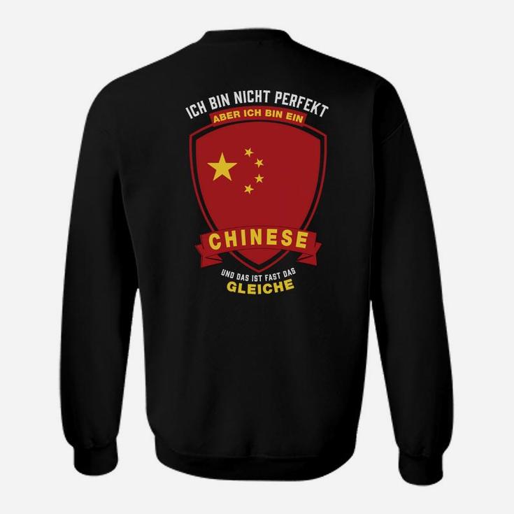 Lustiges Sweatshirt für Herren Nicht perfekt, aber Chinese, Nationalstolz Design