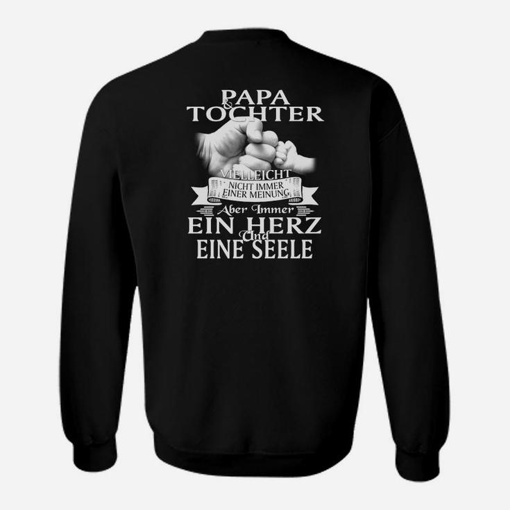 Papa-Tochter Herz & Seele Verbundenheit Sweatshirt, Einzigartiges Design