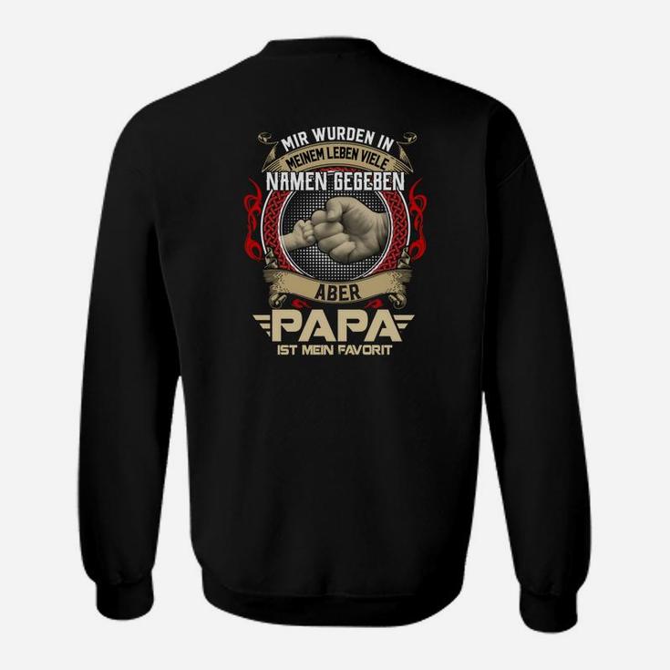 Personalisiertes Vatertags-Sweatshirt Papa ist mein Favorit, Vaterliebe Design