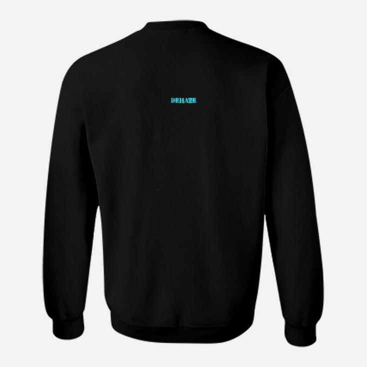 Schwarzes Minimalistisches Logo Sweatshirt, Unisex Alltagsmode