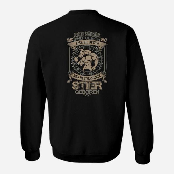 Stier Sternzeichen Sweatshirt, Schwarzes Tee mit Tierkreiszeichen