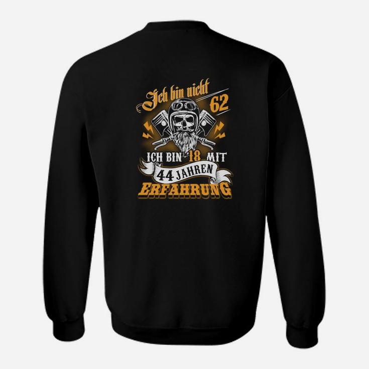 Totenkopf Herren Sweatshirt 18 mit 44 Jahren Erfahrung, Lustiges Geburtstagsshirt