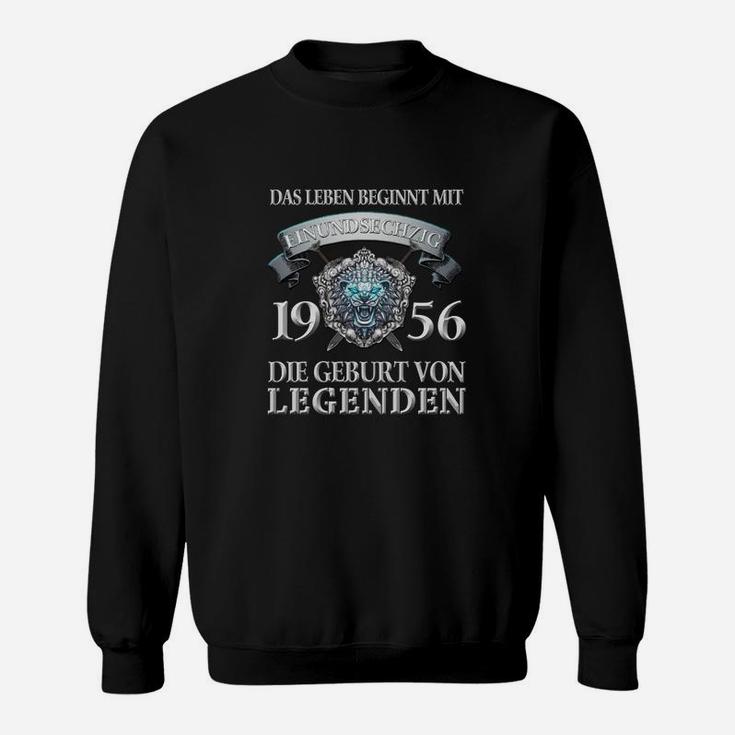 1956 Geburt von Legenden Sweatshirt für Herren, Retro Geburtsjahr Design