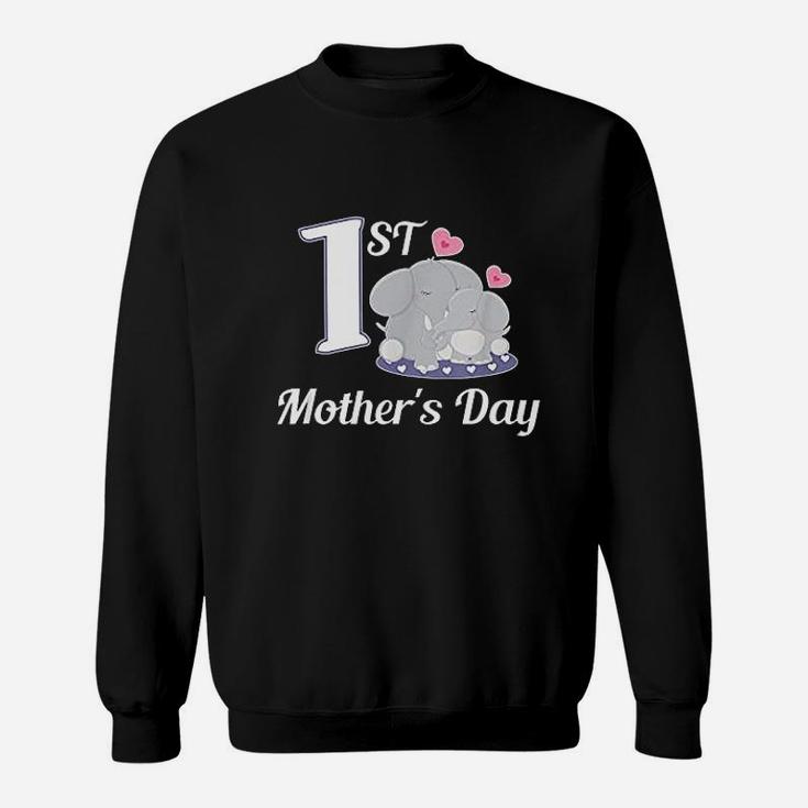 1st Mothers Day Elephant First Mothers Day Sweat Shirt