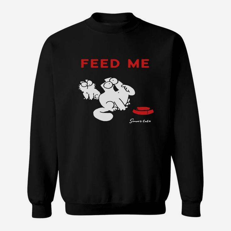 simon's cat feed me t shirt