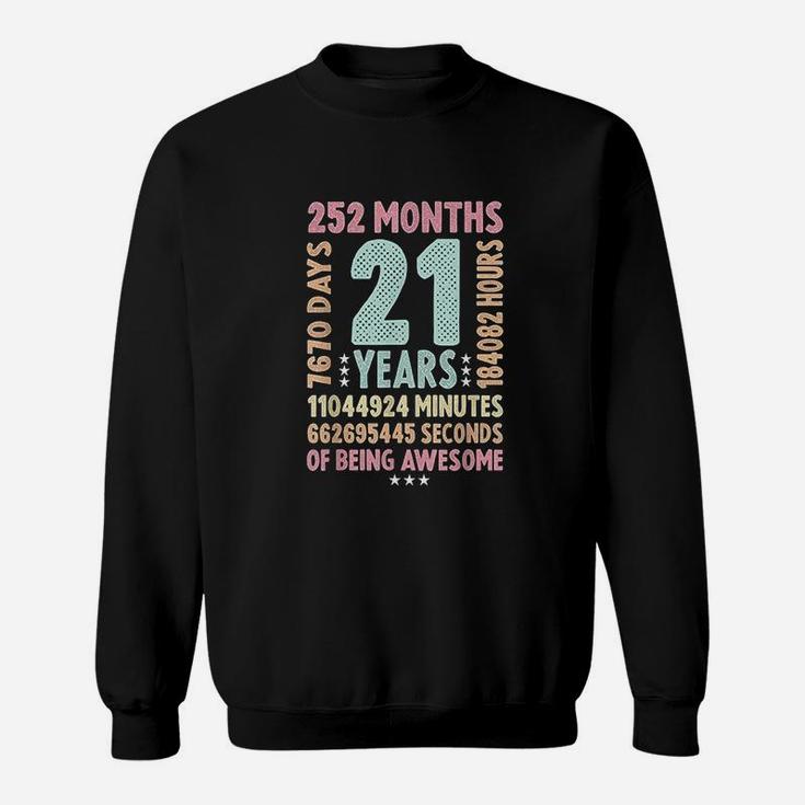 21st Birthday 21 Years Old Vintage  Sweat Shirt