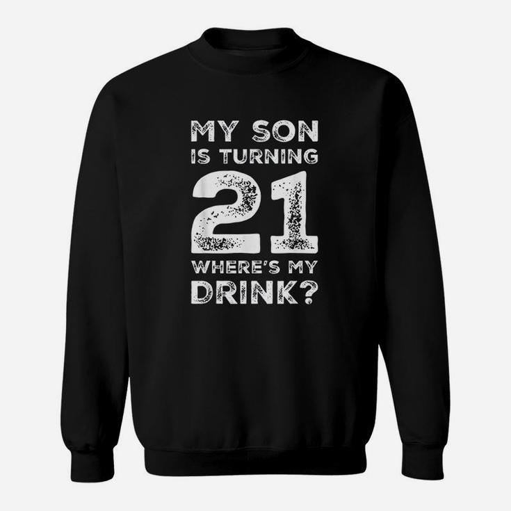 21st Birthday For Dad Mom 21 Year Old Son Gift Family Squad  Sweat Shirt