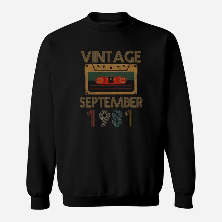 41st Years Vintage September 1981 Sweat Shirt