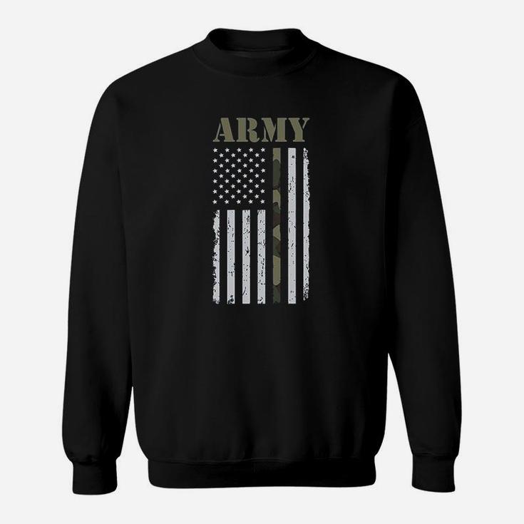 4th Of July Big Usa Army Flag Gift For Soldiers Veterans Military Sweat Shirt