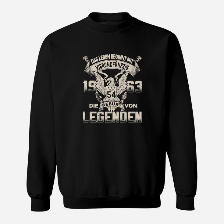 Adler Jahrgang 1963 Sweatshirt, Legendärer Slogan Geburtstags-Design