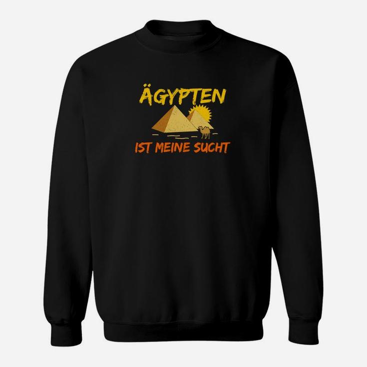 Ägypten-Motiv Schwarzes Sweatshirt, Liebhaber von Ägypten Tee