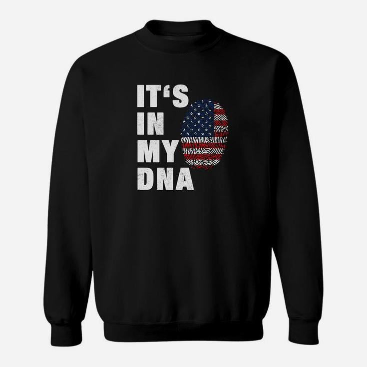 Amerikanische Flagge DNA Muster Sweatshirt für Patrioten