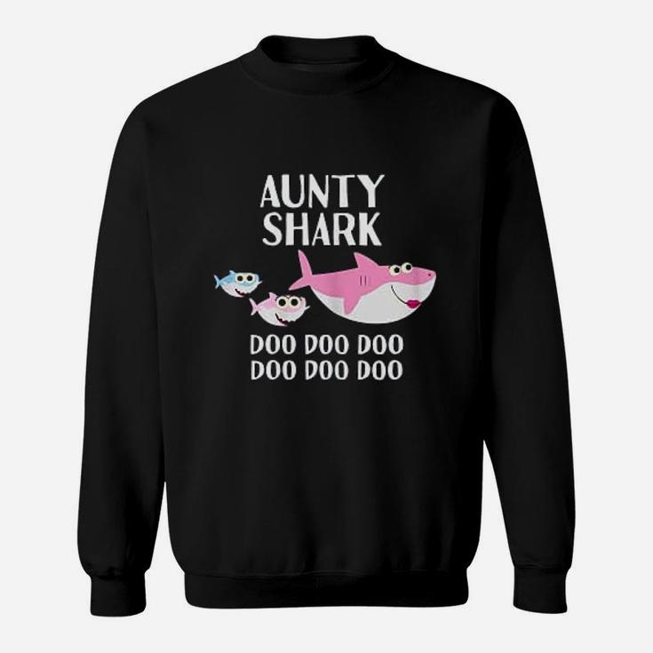 Aunty Shark Doo Doo Mothers Day Gift For Aunt Auntie Sweat Shirt