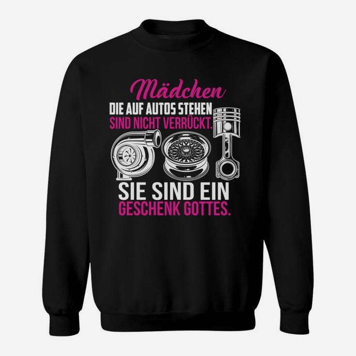 Auto-Enthusiasten Damen Sweatshirt, Spruch für Autofans