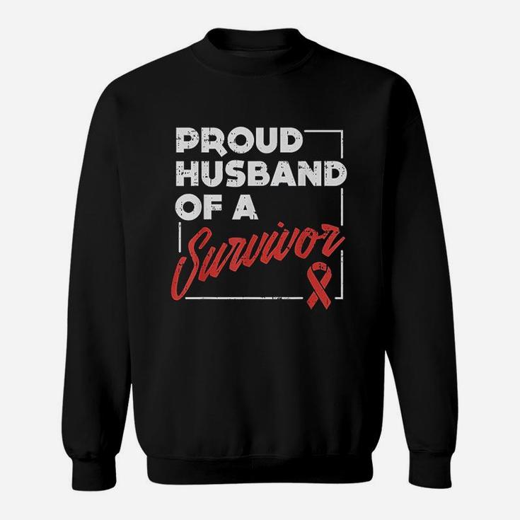 Awareness Support Aneurysm Proud Husband Survivor Sweat Shirt