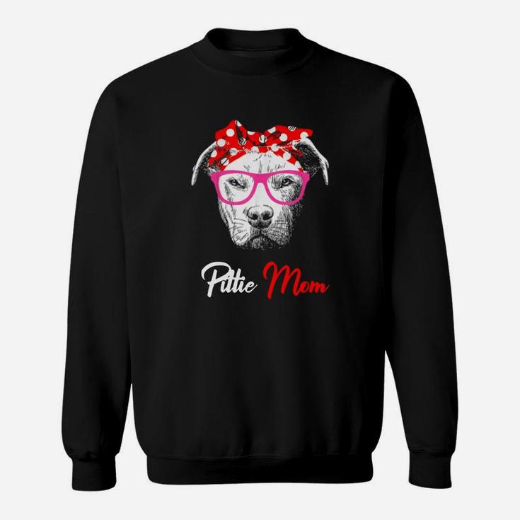Awesome Womens Pittie Mom Best Pitbull Mom Mother Day Gift Shirt Sweat Shirt