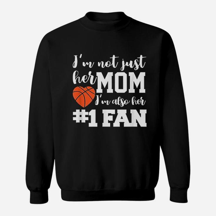 Basketball Mom Number One Fan Basketball Mothers Sweat Shirt