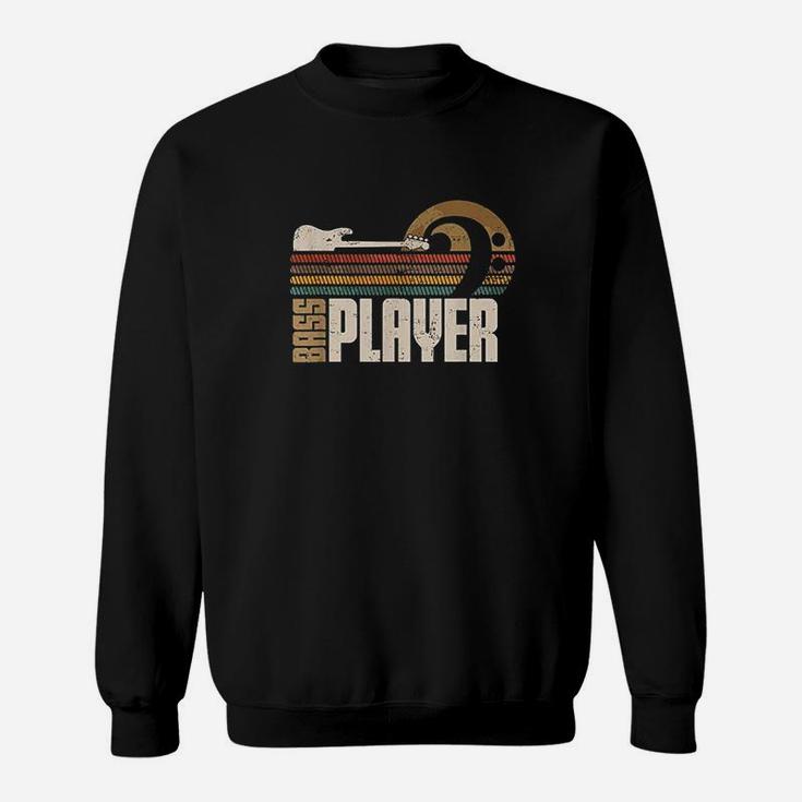 Bass Guitar Player Vintage Bass Clef Gift For Bassist Sweat Shirt