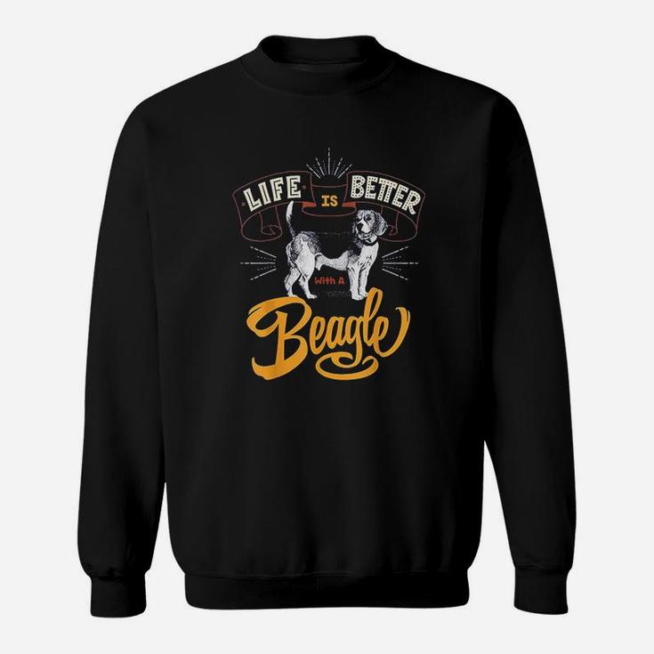 Beagle Life Is Better With A Beagle Cool Dog Sweat Shirt