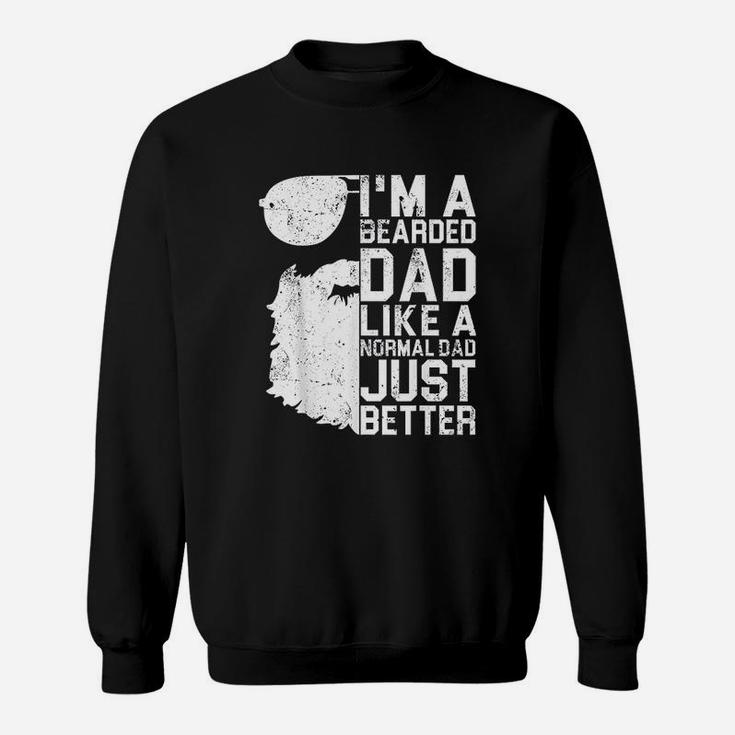 Bearded Dad Funny Beard Humor Fathers Day Gift Idea Sweat Shirt