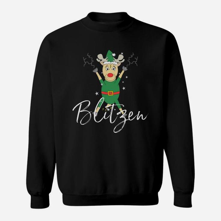Beautiful Blitzen Cute Reindeer Funny Christmas Group Set Tee Shirt Sweat Shirt