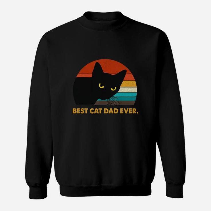 Best Cat Dad Ever Vintage Mens Sweat Shirt