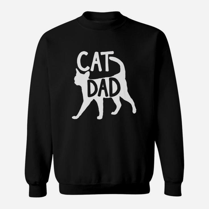 Best Cat Dad Fathers Day Men Kitty Daddy Papa Christmas Gift Sweat Shirt